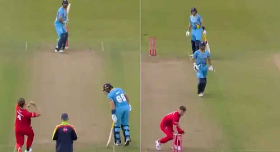 WATCH: Shan Masood escapes hit-wicket and run-out in dramatic T20 blast ...