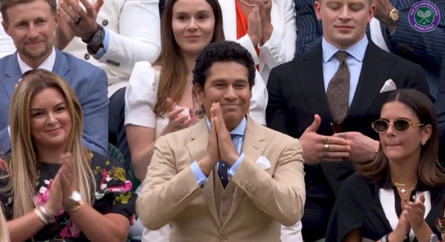 Sachin Tendulkar receives warm welcome at Wimbledon