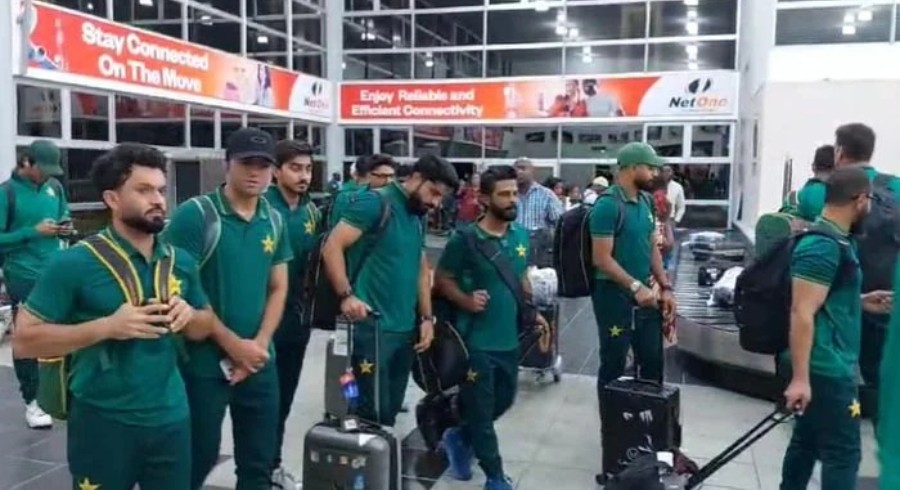 Pakistan cricket team reaches Zimbabwe for ODI and T20I series