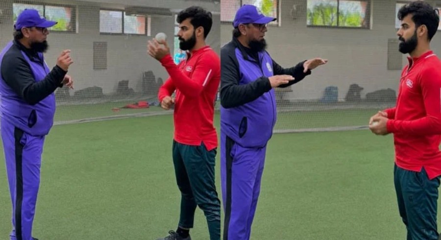 Shadab Khan trains with Saqlain Mushtaq for team comeback