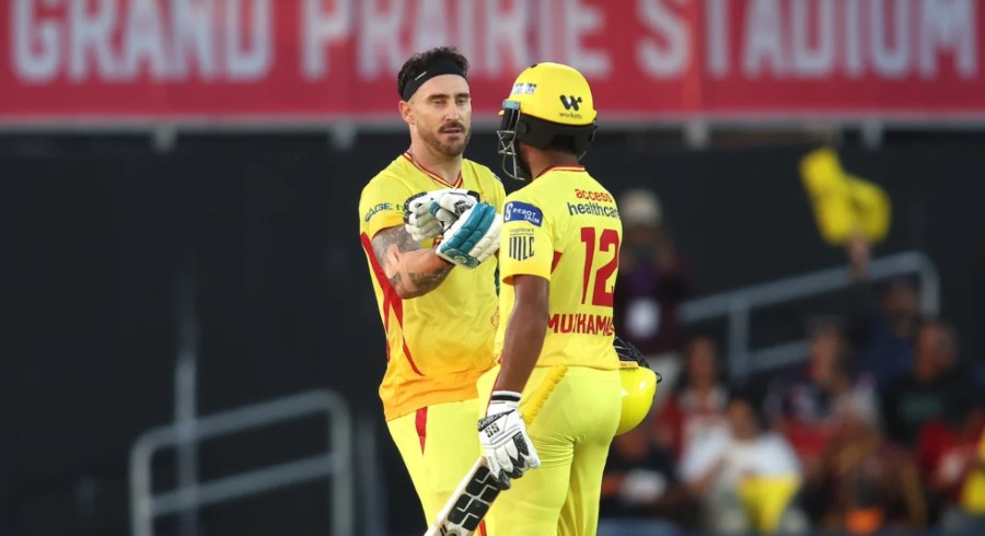Faf du Plessis' MLC century goes in vain as Unicorns defeat Super Kings