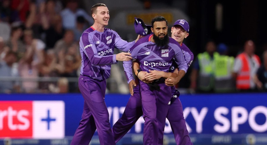 Adil Rashid shines as Superchargers go top in The Hundred