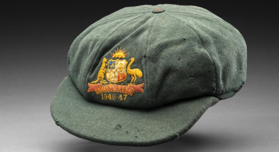 Bradman 'baggy green' cap won during 1946-47 Ashes sells for $287,000