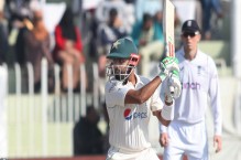 LIVE: Skipper Babar Azam scores his eighth Test century